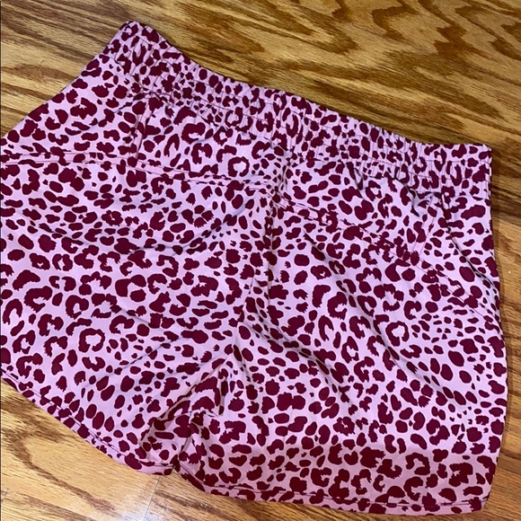 Pink Leopard Print Gym Shorts - Picture 3 of 3